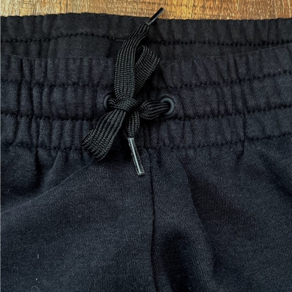 Adidas Women's Black Joggers with White Stripes - Picture 3 of 5